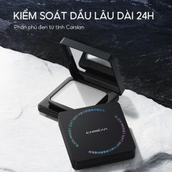 Carslan Bột Ép Từ Tính Màu Đen 24h, Kiểm Soát Dầu Lâu Trôi, Tập Trung Mềm, 8g