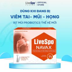 Livespo Navax Chuyên Dụng Dạng Xịt/nhỏ Mũi: Probiotics Thế Hệ Mới Cho Người Viêm đường Hô Hấp 8 ống X 5ml (với Bình Xịt Riêng)