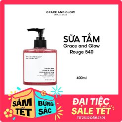 Sữa Tắm Có Hạt Scrub Grace And Glow Rouge 540 Scrub Solution 400ml