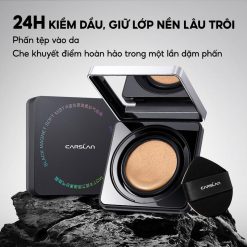 Phấn Nước Carslan Black Magnet Che Phủ Toàn Diện Kiềm Dầu Lâu Trôi Suốt 24h Chỉ Hút Dầu Thừa, Không Hút Dầu Giữ ẩm Trên Da 11g