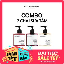 2 In 1 Combo Bán Chạy Sữa Tắm Nước Hoa Grace And Glow 400ml + 400ml Skincare Dưỡng Body Nữ