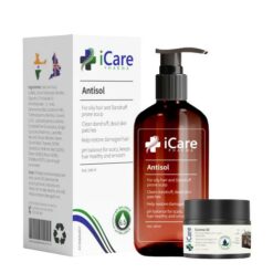 Combo Chuyên Sâu Cải Thiện Giảm Gàu Nấm Lâu Năm Gồm Cao Bôi Ezema 50 & Dầu Gội Antisol Chiết Xuất Gurjun Ấn Độ