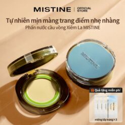 Mistine Essence Cushion Hiệu Ứng Trang Điểm Lì Lâu Trôi 12g Free Gifts Khăn Lau Tẩy Trang * 3