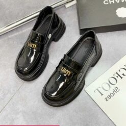 Giày Lolita Nữ độn đế Da Bóng Và Da Lì Gót 5p ( Mã Mu01) Fom To 1,5 Jean Shoes