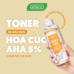 Nước Hoa Hồng Toner Hoa Cúc & Aha 5% Cấp Ẩm, Cân Bằng Độ Ph Dành Cho Da Dầu Mụn Milaganics 250ml (chai) Skincare Làm Đẹp Da Dưỡng Da Mặt Dưỡng Ẩm Da Cho Da Mụn Chăm Sóc Da