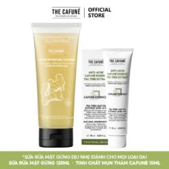 Combo Dành Cho Da Mụn Gel Chấm Mụn, Sữa Rửa Mặt The Cafuné 120gram Skincare Làm Đẹp Da Chăm Sóc Da