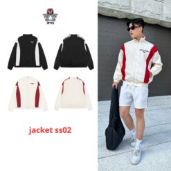 Áo KhoÁc DÙ PhỐi 2 LỚp Local Brand Otis Club Zip Jacket PhỐi Ss02 ( Tặng Kèm Móc Khóa , Túi Tote, Thư Cám ơn ) Kem Nam