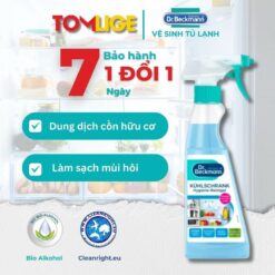 Dung Dịch Vệ Sinh Tủ Lạnh Dr. Beckmann 250ml, Tomlige Làm Sạch