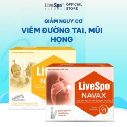 Combo 1 Livespo Navax Chuyên Dụng 1 Livespo Navax Kids Nước Muối Cho Bé Sơ Sinh Chứa Bào Tử Lợi Khuẩn