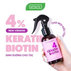 Xịt Dưỡng Tóc Biotin & Keratin 4% Dinh Dưỡng Cho Tóc, Không Chứa Silicon Milaganics 150ml (chai) Nữ Chăm Sóc Tóc Women