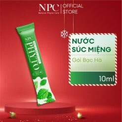 Nước Súc Miệng Phyto Vị Cam Làm Sạch Khử Hôi Miệng, Tinh Dầu Thiên Nhiên Gói 10ml Vị Thảo Dược Trắng Răng (sao Chép)