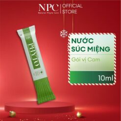 Nước Súc Miệng Phyto Vị Cam Làm Sạch Khử Hôi Miệng, Tinh Dầu Thiên Nhiên Gói 10ml Vị Thảo Dược Trắng Răng