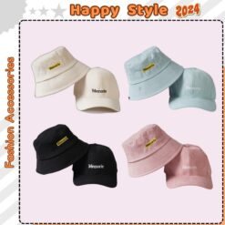 Mũ Bucket Và Lưỡi Trai Thêu Chữ Memorie Chất Nỉ Nhung Phong Cách Đội Đôi Đội Cặp Couple Form Unisex Nam Nữ N37