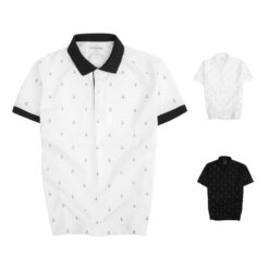 Áo Thun Polo Nam Ttmaxx Có Cổ Họa Tiết In Toàn Thân, Vải Cá Sấu Ngắn Tay, Có Cổ Menswear Top Tay Ngắn Cộc Tay Shirt