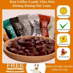 Kẹo Coffee Candy Viên Nén Không Đường Đài Loan Ăn Vặt Yuchang Snack