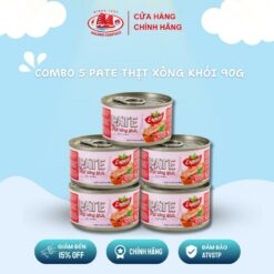 [new] Combo 5 Pate Thịt Xông Khói Hảo Hạng 90g Expect (loẠi NhỎ) Hạ Long Canfoco