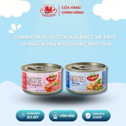 Combo Pate Thịt Xông Khói & Pate Cá Ngừ Xông Khói Loại 90g Expect Hạ Long Canfoco