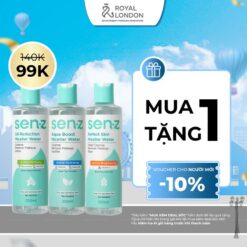 [mua 1 TẶng 1] Nước Tẩy Trang Senz Micellar Water 250ml