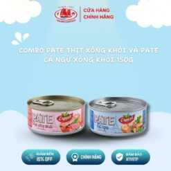 Combo Pate Thịt Xông Khói & Pate Cá Ngừ Xông Khói Loại 150g Expect Hạ Long Canfoco