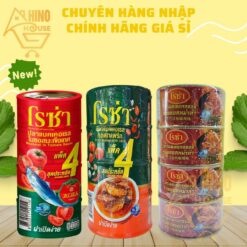 1 Lốc 4 Hộp Cá Thu Chiên Sốt Chua Cay Roza Thái Lan, Cá Hộp 140gx4 Hinohouse