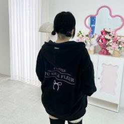 Cinddy Brand Áo Khoác Hoodie Zip Ballet Core Nam Nữ Local Brand Hot Trend Ki019