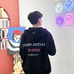 Cinddy Brand Áo Khoác Hoodie Zip Anti Ex Nam Nữ Local Brand Hot Trend Ki018