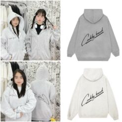 Áo Khoác Hoodie Zip Cinddy Brand In Chữ Gạch Chân Nam Nữ Ki017