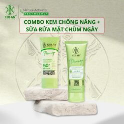 Combo Sữa Rửa Mặt Chùm Ngây 100ml + Kem Chống Nắng Chùm Ngây 50ml