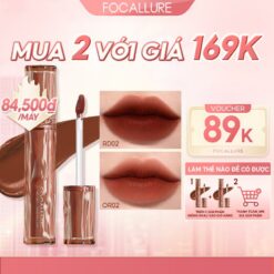 [voucher 89k] Focallure Pro Blur Airy Velvety Son Kem Nhung Hỗ Trợ Dưỡng Ẩm Cho Môi Mềm Mướt