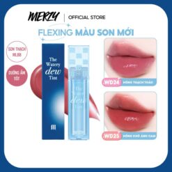 [new Ver.4 Xanh Dương] Son Tint Bóng Dạng Thạch Trang Điểm Hàn Quốc Merzy The Watery Dew Tint 4g Cosmetic