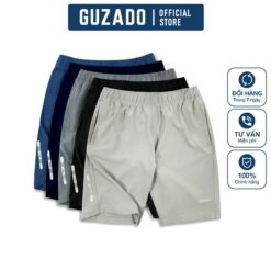 Guzado Quần Short Nam Gsr01 Quần Lửng Chất Vải Gió Thiết Kế Basic Trẻ Trung Menswear