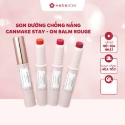 Son Dưỡng Chống Nắng Có Màu Canmake Stay On Balm Rouge Nội địa Nhật Son Môi Mỹ Phẩm Cosmetic Nữ Trang Điểm Women