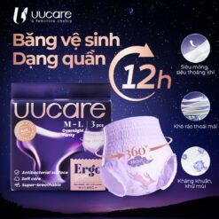 Uucare Quần Ngủ Ban Đêm Dành Cho Phụ Nữ Hấp Thụ Tối Đa, Chống Tràn, Phù Hợp Đến 40 90kg Bvs Dạnglưới Women