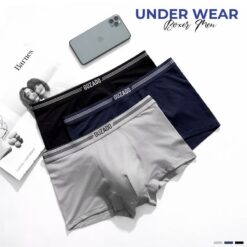 [underwear] Combo 3 Quần Sịp Boxer Nam Bambo Thoáng Khí Kháng Khuẩn Menswear Gbx02 Thương Hiệu Guzado