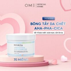 70 Miếng Bông Tẩy Da Chết Aha+pha+cica Làm Sạch Da Giảm Mụn Thu Nhỏ Lỗ Chân Lông Mild Peeling Pad Make9 | Skincare Chăm Sóc Làm Đẹp Da Peel Da Tẩy Tế Bào Chết