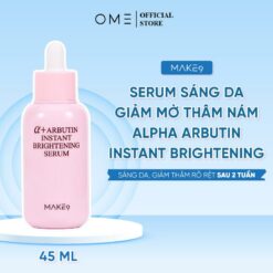 Serum Alpha Arbutin 50.000ppm Giảm Thâm Dưỡng Trắng Instant Brightening Serum Make9 Hồng 45ml | Skincare Giảm Thâm Dướng Trắng Nữ Làm Đẹp Da