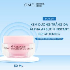 Kem Dưỡng Trắng Da Alpha Arbutin Bật Tông Cấp Ẩm Làm Dịu Da Instant Brightening Cream Make9 Hồng 50ml | Skincare Dưỡng Trắng Da Cấ Cẩm Nữ Women Làm Đẹp Da Chăm Sóc Da