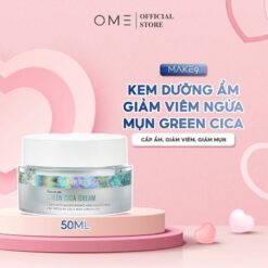 Kem Dưỡng Ẩm Hỗ Trợ Giảm Mụn Green Cica Make9 An Toàn Dịu Nhẹ Cho Da Nhạy Cảm 50ml | Skincare Dưỡng Ẩm Da Giảm Mụn Làm Đẹp Da Nữ Chăm Sóc Da