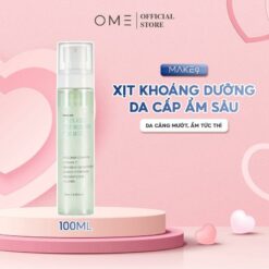 Xịt Khoáng Cấp Ẩm Cho Mọi Loại Da Green Aqua Deep Moisture Face Mist Make9 100ml | Skincare Dưỡng Ẩm Da Chăm Sóc Da Nữ Làm Đẹp Dưỡng Da Mặt Làm Đẹp Da Women