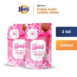 Combo 2 Túi Nước Xả Haby Hương Nước Hoa Túi 540ml Làm Sạch