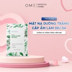 1 Hộp 5 Miếng Mặt Nạ Giấy Blemish Calming Face Mask Make9 Vitamin C Giúp Cấp Ẩm, Hỗ Trợ Phục Hồi Làn Da Nhiều Dưỡng Chất 25ml/miếng | Skincare Women Nữ Làm Đẹp Da