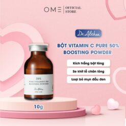 Bột Vitamin C Serum Giúp Mờ Thâm Mụn, Giảm Mụn Làm Đều Màu Da Pure Vitamin C 50% Boosting Powder Dr.althea 10g | Skincare Hỗ Trợ Làm Trắng Da Women Nữ