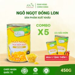 Ngô Ngọt Nguyên Hạt F&g Loại 1 Lon 450gr Làm Ngô Chiên, Salad