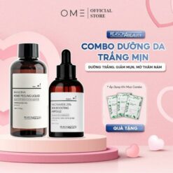 Bộ 2 Sản Phẩm Toner Aha Bha Và Serum Nia 20% Dưỡng Trắng Mờ Thâm Se Khít Lỗ Chân Lông Reasonabeauty Skincare