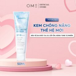 Kem Chống Nắng Dưỡng Ẩm Chuyên Sâu Thế Hệ Mới Lành Tính, Dịu Nhẹ Dành Cho Da Nhạy Cảm Make9 Super Light Moisture Sun Cream Spf46 Pa+++ 50ml | Skincare Dưỡng Ẩm Làm Sạch Da Làm Đẹp Da Nữ