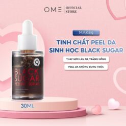 Tinh Chất Peel Da Tái Tạo Da Sinh Học Black Sugar Peeling Serum 30ml Make9 Giúp Tẩy Tế Bào Chết, Làm Sạch Lỗ Chân Lông | Skincare Nữ Women Sen