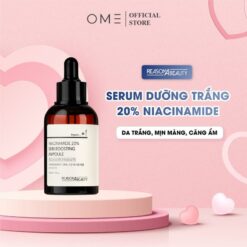 Serum Dưỡng Trắng Giảm Mụn Thu Nhỏ Lỗ Chân Lông Cân Bằng Bã Nhờn Làm Sáng Da Niacinamide 20% Reasonabeauty 50ml | Skincare Dưỡng Da Giảm Mụn Chăm Sóc Da Làm Đẹp Da