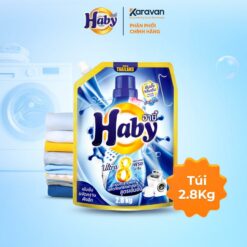 Nước Giặt Haby Thái Lan đậm đặc Siêu Sạch 8 Trong 1 Túi 2.8kg Làm Sạch