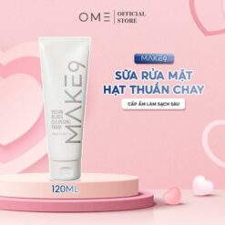 Sữa Rửa Mặt Hạt Thuần Chay Trà Xanh Cấp Ẩm Làm Sạch Sâu Dịu Nhẹ, Lành Tính, Hỗ Trợ Làm Sáng Da Make9 Vegan Beads Cleansing Foam 150ml | Skincare Ngăn Ngừa Mụn Nữ