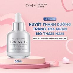 Huyết Thanh Dưỡng Trắng Giảm Tàn Nhang Mờ Thâm Nám Phù Hợp Cho Da Nhạy Cảm Intensive Whitening Vita Serum Louisviel 50ml | Skincare Dưỡng Trắng Làm Đẹp Da Women Nữ